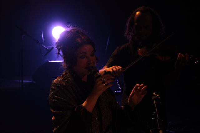 Natacha Atlas et son violoniste Samy Bishai