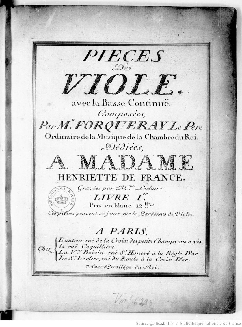Edition originale de la partition (1747)