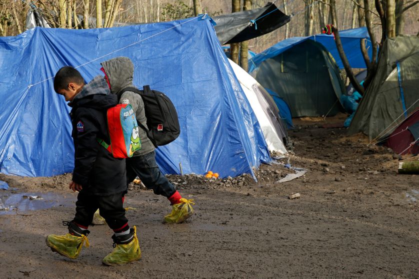 Enfants réfugiés à Grande Synthe
