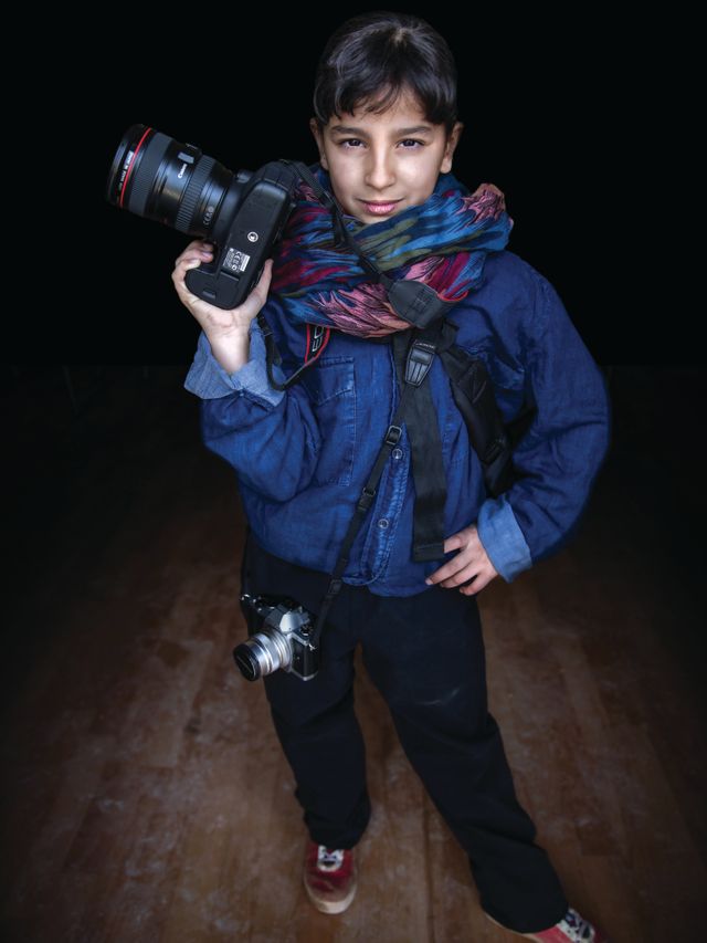 Muntaha, 12 ans, veut devenir photographe.