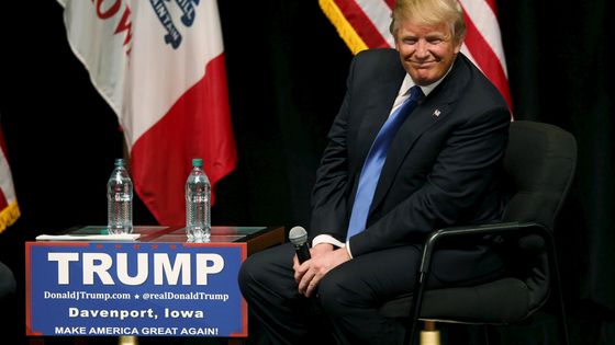 Caucus de l'Iowa, 31.01.16: Donald Trump. ©Reuters - Rick Wilking