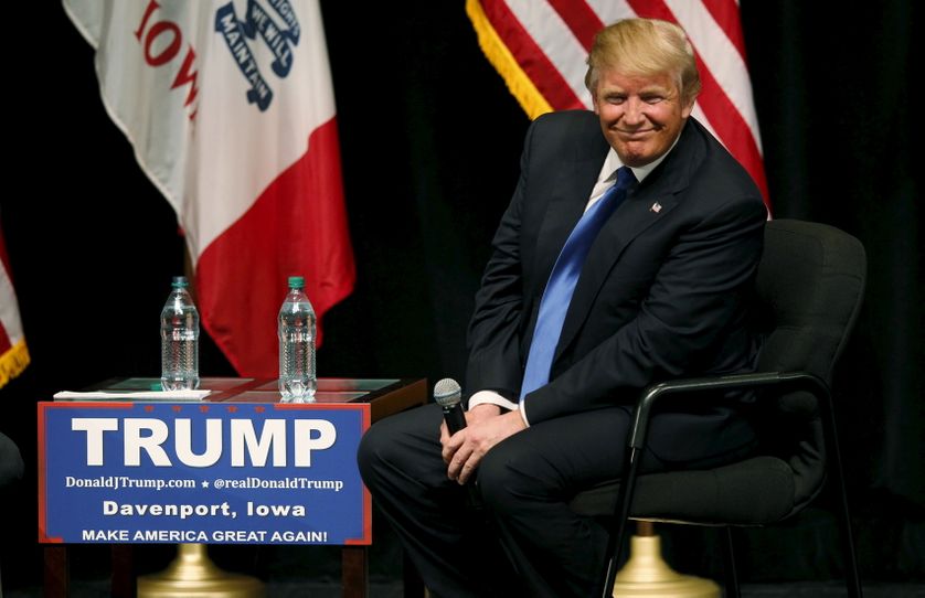 Caucus de l'Iowa, 31.01.16: Donald Trump.