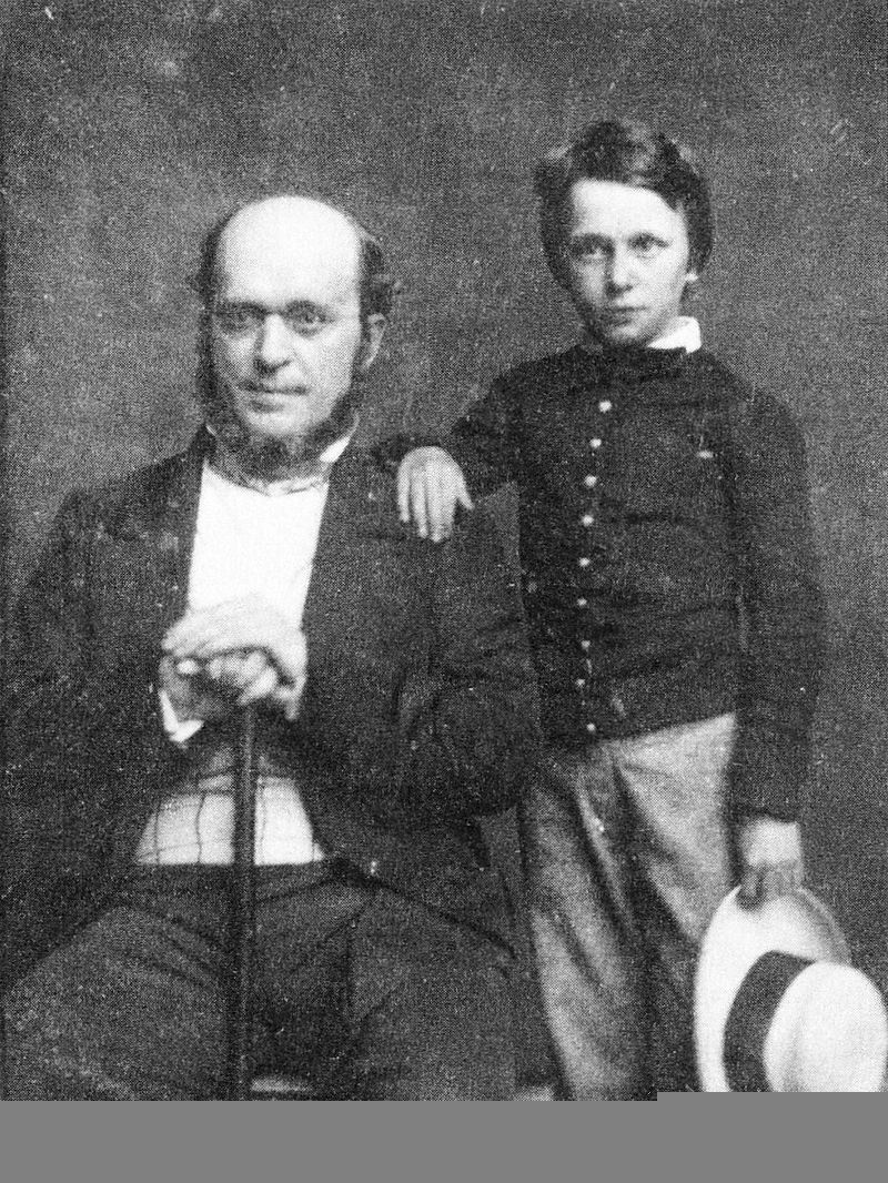 Henry James à 8ans avec son père