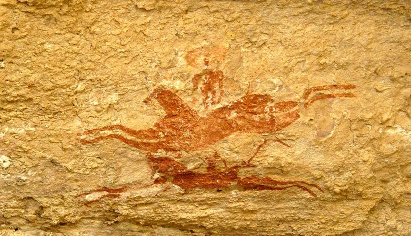 Fresque datée entre 3 et 5 000 ans avant JC, Ennedi Tchadien