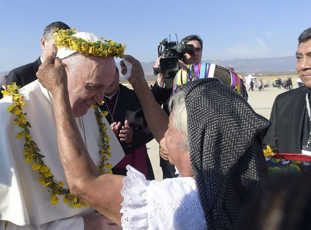 Le pape François en visite au Chiapas