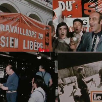 Images extraites du documentaire "Libérez le Parisien" en 1976
