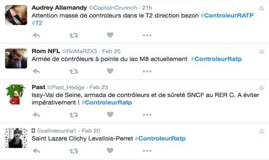 Capture d'écran du groupe Facebook "Info contrôles RATP/STIVO/SNCF”