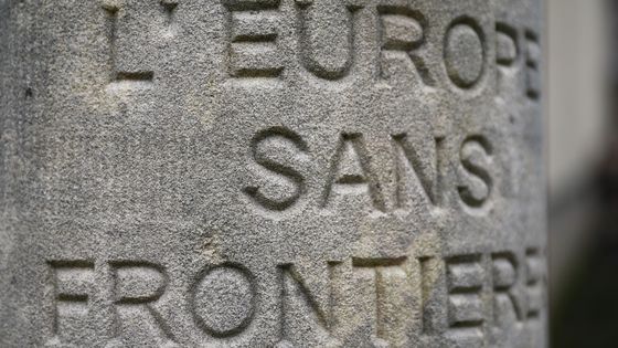 Le monument en l'honneur des accords de Schengen ©Reuters - Wolfgang Rattay