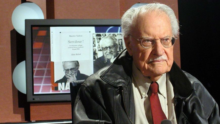 L'écrivain Maurice Nadeau en 2003