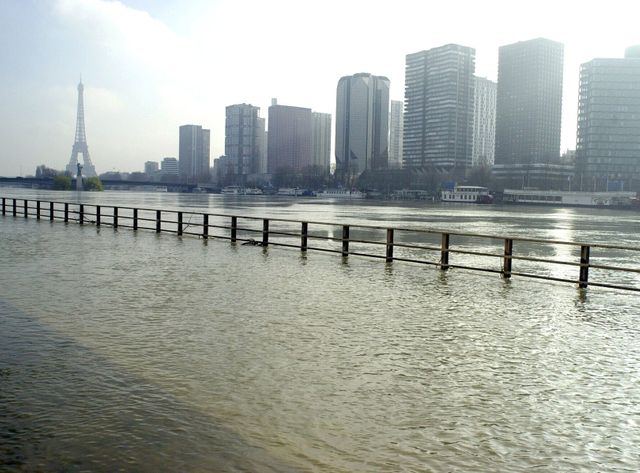 La Seine en crue en 2001