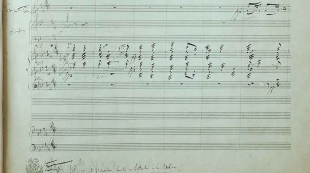 Une page du manuscrit de l'Apollonide de Franz Servais. (© Famille Servais)