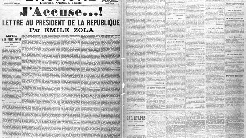 "J'accuse" de Zola