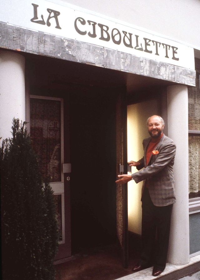 Jean-Pierre Coffe devant La Ciboulette