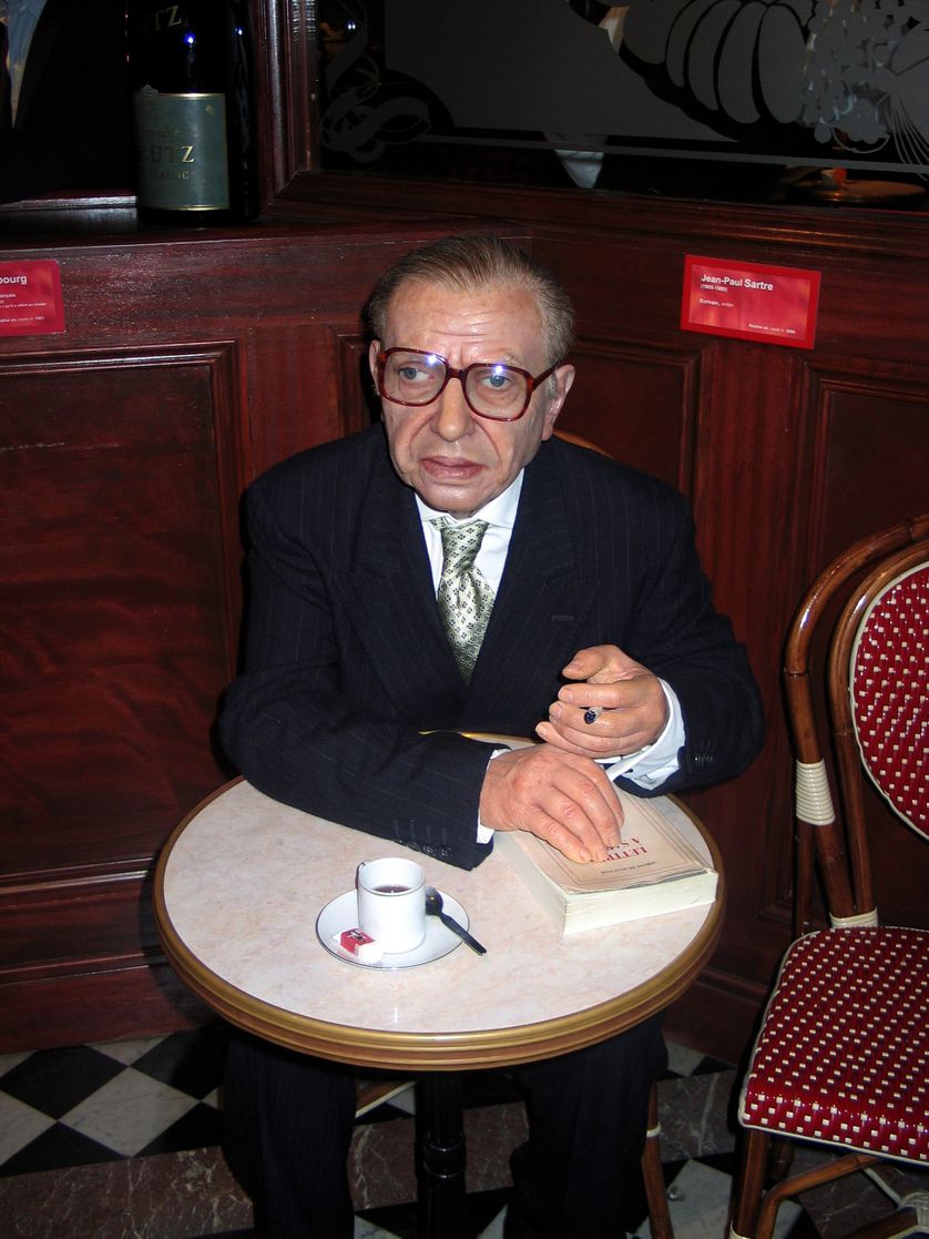 Jean-Paul Sartre au Musée Grévin