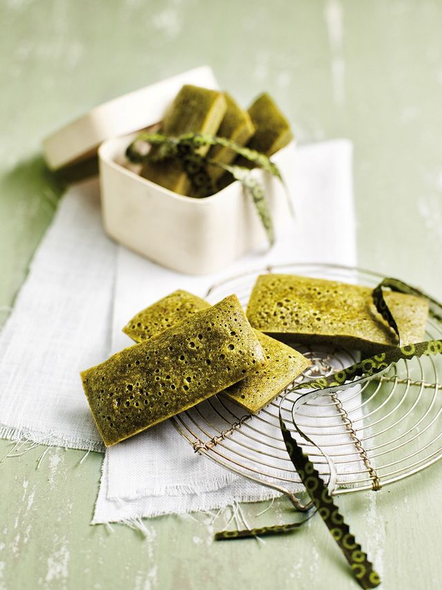Financiers sans gluten au thé matcha de Clea
