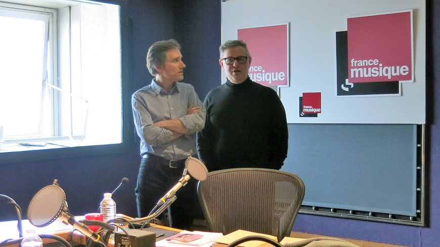 France Musique par un beau samedi, studio 142... Philippe Venturini & Philippe Olivier (de g. à d.) ©Annick Haumier-Radio France