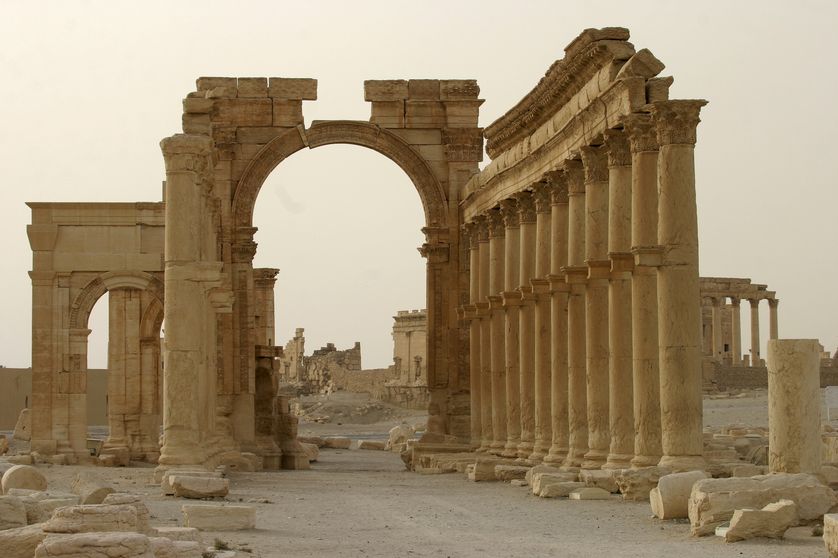L'arc de triomphe de Palmyre- 2000 ans, depuis détruit par Daesh cet automne