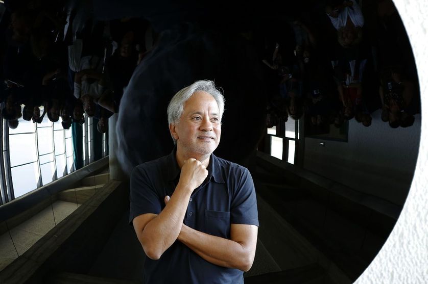 Anish Kapoor au Couvent de la Tourette, dans le cadre de la 13e Biennale de Lyon