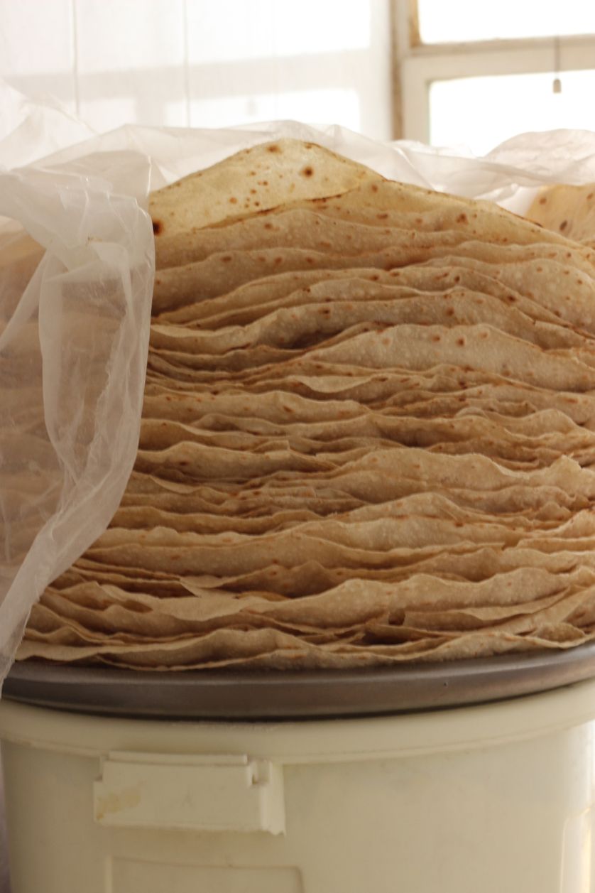 Pain réalisé avec la farine de l'aide alimentaire (Irak)