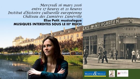 © "Musiques interdites dans l'Allemagne Nazie" avec Elise Petit, musicologue