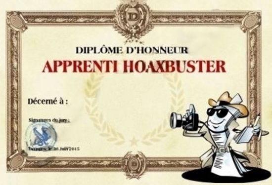 diplôme hoaxbuster