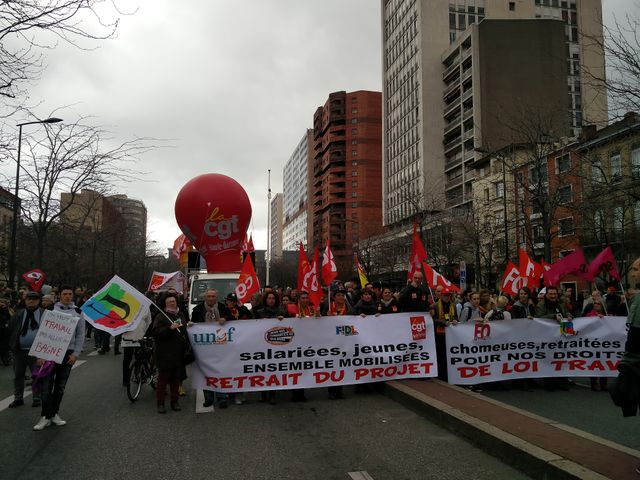 Les manifestants ce jeudi à Toulouse.