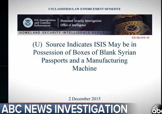 Capture d'écran du rapport du Homeland Security Investigations