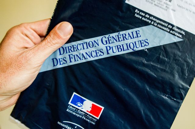 Enveloppe de feuille d'imposition de la direction generale des finances publiques