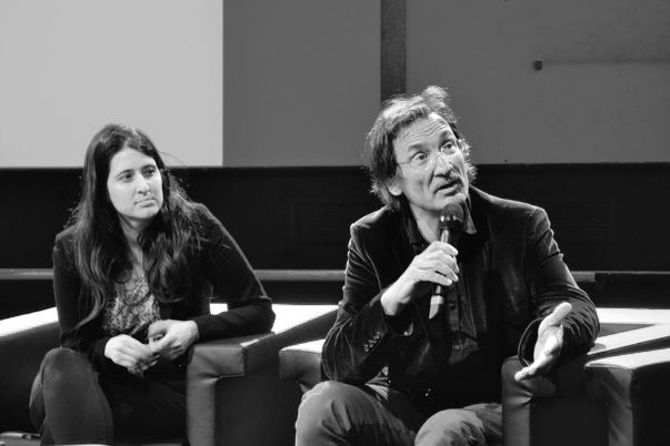 Cycle Musique et cerveau : Emmanuel Bigand et Katell Morand pendant le débat (Photo : Suzana Kubik)