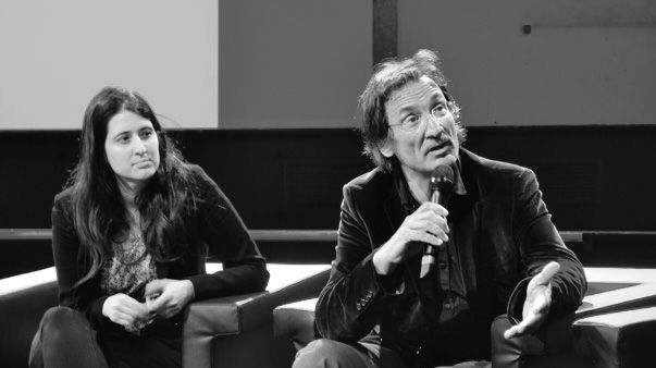 Cycle Musique et cerveau : Emmanuel Bigand et Katell Morand pendant le débat (Photo : Suzana Kubik)