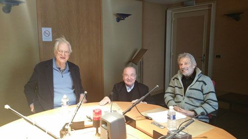 Bertrand Tavernier, Michel Ciment et Claude Aziza au studio 151