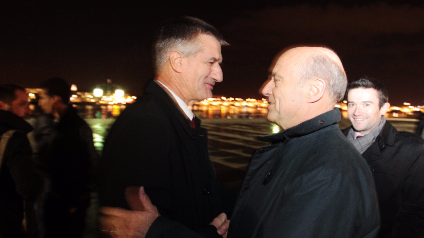 Quand Alain Juppé accueillait à Bordeaux Jean Lassalle lors de sa marche.