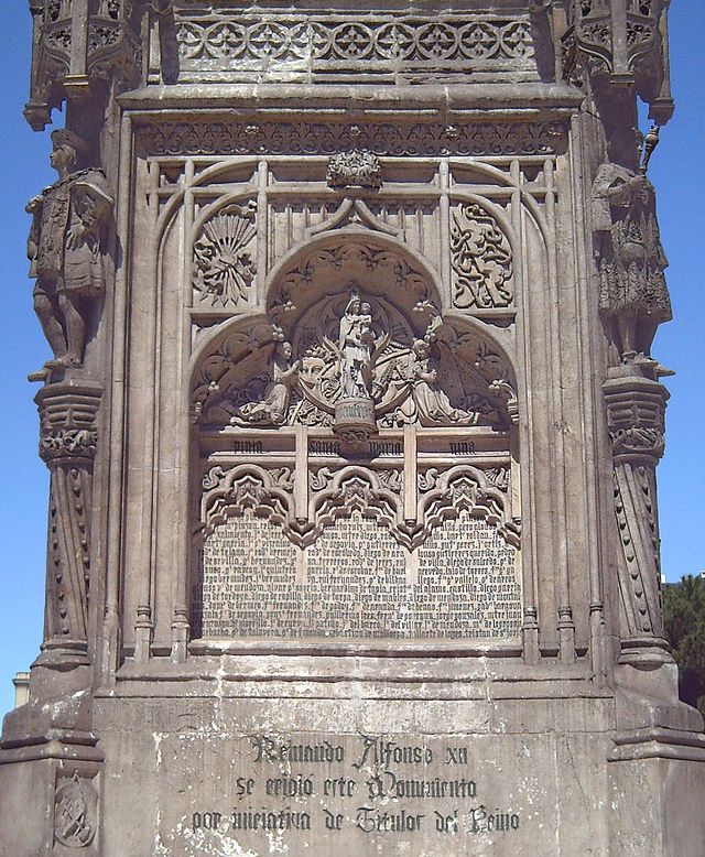 La Virgen del Pilar protége le voyage de Christophe Colomb
