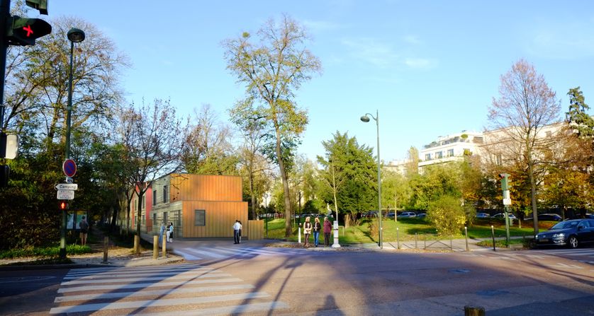 Projet du centre d’hébergement provisoire pour migrants dans le XVIème à Paris