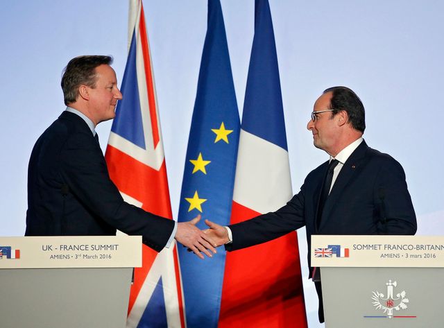 David Cameron et François Hollande réunis à Amiens, au 34e sommet franco-britannique
