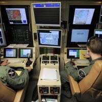 Centre de pilotage de drones aux Etats-Unis