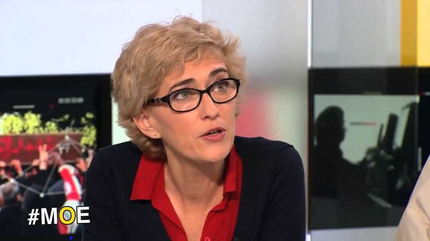 Caroline Donati sur le plateau de TV5