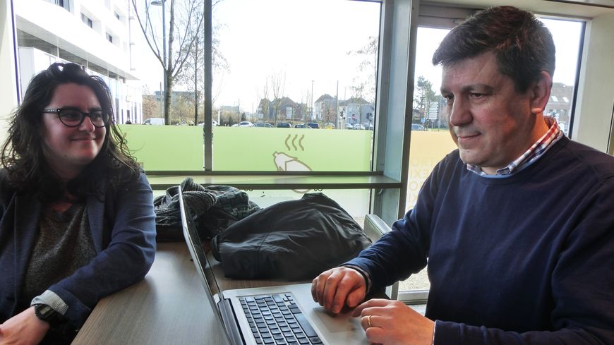 François Liger,créateur d'Ergonotics, et Aurélie Merlo,linguiste informaticienne