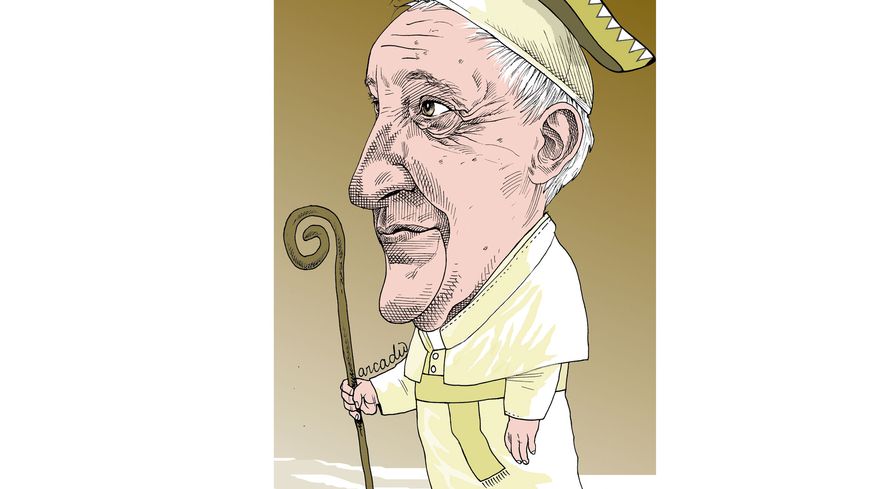Visite du pape François au Mexique, Dessin d'Arcadio, Costa Rica, 18 fév. 2016