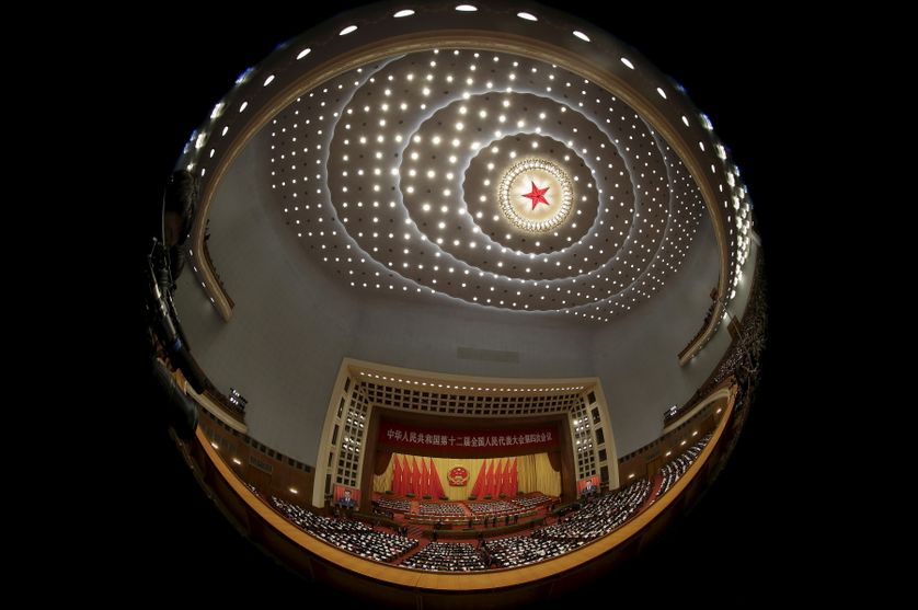 Palais des peuples où se tient l'unique session "parlementaire" chinoise