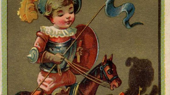 "Le Chevalier Don Quichotte et les moulins a vent", chromographie, France, XIXe ©Sipa - Abecasis