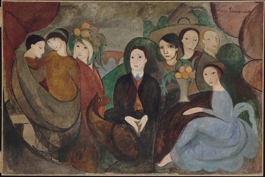 Apollinaire et ses amis, 1909, Marie Laurencin