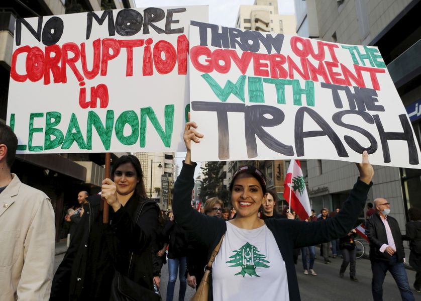 Manifestation anti-gouvernementale à Beyrouth le mois derneir