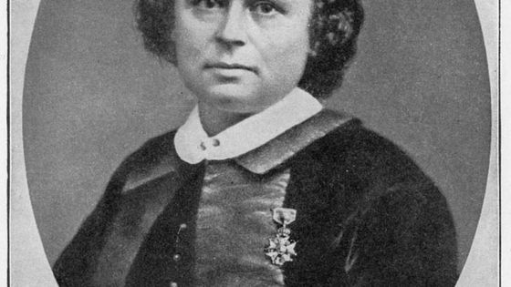 Rosa Bonheur en 1865, portant sa médaille de la Légion d'honneur.