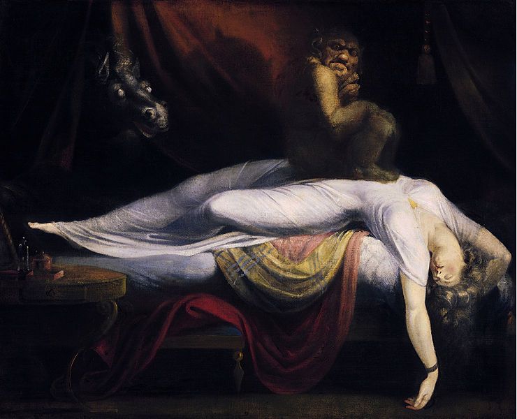 Le cauchemar (1781), huile sur toile (101,6 × 127 cm) de Füssli