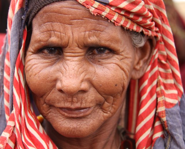 Une vieille femme somalienne