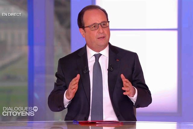 François Holllande dans "Dialogues Citoyens" sur France 2