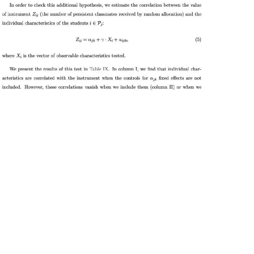 Extrait de l'article de recherche sur la réussite scolaire