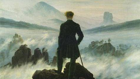 Le Voyageur contemplant une mer de nuages, Caspar David Friedrich, 1818