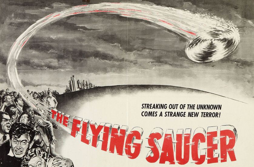 L'affiche du film "The Flying Saucer"